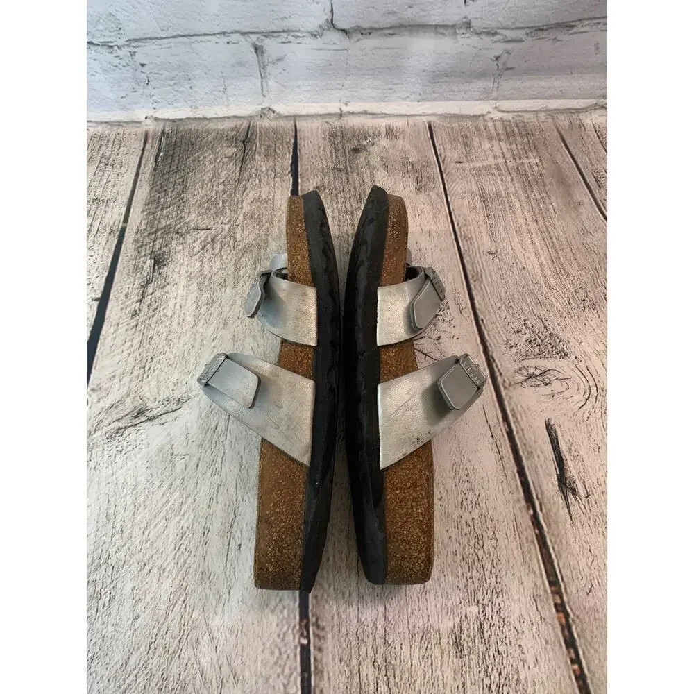 BIRKENSTOCK Women’s Mayari Silver Sandals / Size: 5-5.5 / EUR 36